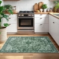 thumbnail image 2 of Siiloom 3x5 Green Washable Rug for Living Room, Soft Medallion Printed Rug with Non-Slip, Low-Pile Vintage Boho Area Rugs for Entryway Nursery Bedroom Dining Table, Dorm Carpet with Non-Shedding, 2 of 8