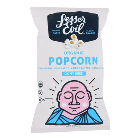 Lesser Evil Popcorn Oh My Ghee, 5 Oz.