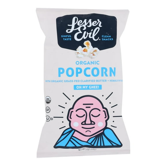 Lesser Evil Popcorn Oh My Ghee, 5 Oz.