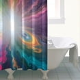 thumbnail image 4 of Colorful Swirl Tie Dye Pattern Shower Curtain 72"x84" ,Bathroom Decorative Shower Curtains Set with 12 Hooks,Modern Waterproof Washable Shower Curtain, 4 of 6