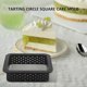 thumbnail image 2 of 10 Pieces Square Tart Rings Heat- Perforated Cake Mousse Ring Non Stick Bakeware Tart Mini Cake Mold, 2 of 5