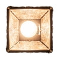 thumbnail image 5 of Meyda 237100 6 in. Square Spruce Pine Mini Ceiling Pendant Fixtures, 5 of 7
