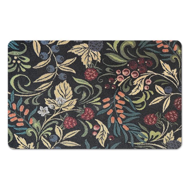 Elegant and Versatile 20x32 inch Floral Bathroom Rugs - Non-Slip Large Kitchen Rug - Distressed Indoor Carpet for Dining and Office Areas