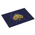 thumbnail image 2 of Microfiber Drying Mat, Ace Poke Skull Symbol Pattern Dish Drying Mat for Kitchen Counter, 18 x 24 inches Blue, 2 of 9