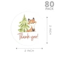 thumbnail image 5 of Koyal Wholesale Kids Party Favor Thank You Stickers, Round Woodland Animals Birthday Stickers For Party Favors, 80-Pk, 5 of 5