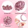 thumbnail image 4 of 100 Pcs Perles en Strass Roses - 10mm Perles Rondes en Argile Polymère Disco pour Collier & Bracelet Bricolage, 4 of 9
