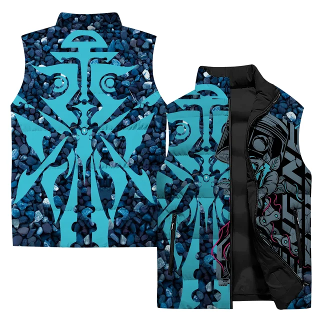 Ropa de hombre moderna y versátil, chaleco cómodo y cálido, ropa de algodón con estampado personalizado, chalecos casuales de moda para hombre