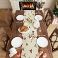 thumbnail image 6 of Gingerbread Man Red Merry Christmas Winter Xmas Cloth Table Runner Burlap Table Decoration for Home Kitchen Dining Dinner Indoor Holiday Farmhouse Decor 13.8x71 Inch, 6 of 6