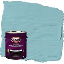 Glidden HEP Kingston Aqua / Blue Flat Interior Paint with Primer, 1 Gallon