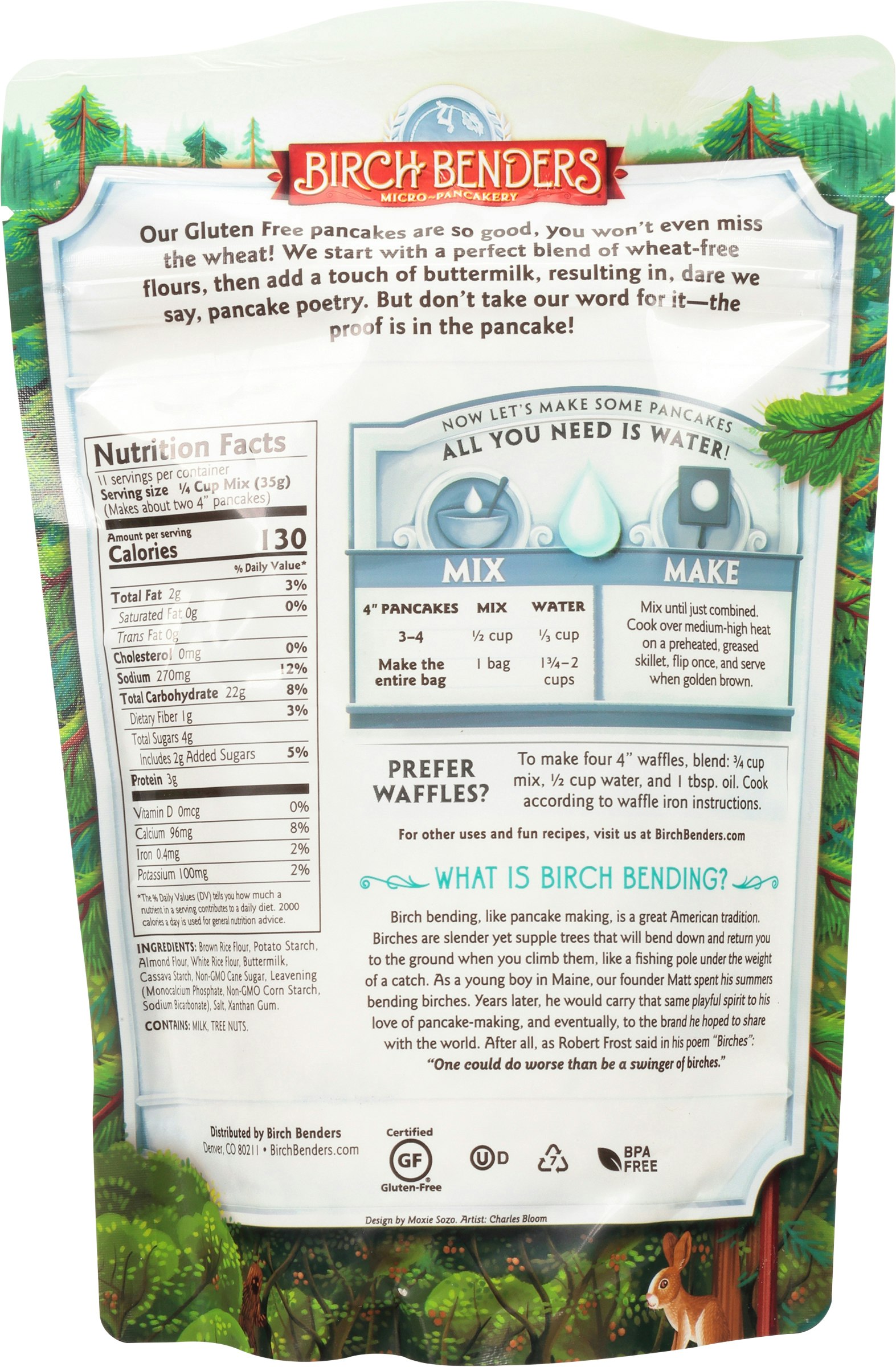 Birch Benders Add Water Pancake Mix 14 oz (Pack Of 6)