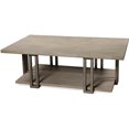 thumbnail image 1 of Riverside Furniture Adelyn Modern Contemporary Wood Coffee Table in Crema Gray, 1 of 5