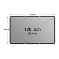 thumbnail image 2 of Projector Screen 60-133 Inch Grey Anti-Light 16:9 Black Border with Holes Home Outdoor ,Wrinkle-Free, 2 of 8