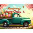 thumbnail image 4 of Easter Themed Backdrop Banner with Bunny Truck and Eggs Design Party Decorations for Easter Celebrations Family Gatherings Spring Events Photography Props, 4 of 8
