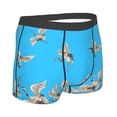 thumbnail image 3 of Kll Japanese White Cranes Men'S Cotton Boxer Briefs Underwear-Large, 3 of 9