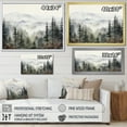 thumbnail image 4 of Designart "Misty Mountain Pinescape II" Floral Floater Framed Wall Art Living Room, 4 of 7
