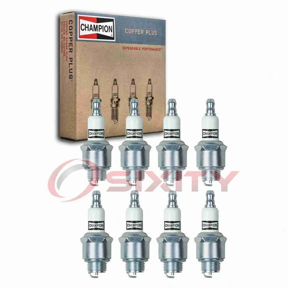 8 pc Champion 861 Copper Plus Spark Plugs for 77-301-1 A11LM AS8 B2LM B2LMY CS1 GL4C J19LM W14LMU W14LMUS Ignition Wire Secondary