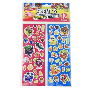 Scentos Long Lasting Scented Stickers, 300 Pieces (12 Pack)