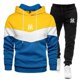 thumbnail image 1 of Nuevos conjuntos para hombre, Sudadera con capucha y pantalones con cremallera para primavera y otoño, chándal informal de 2 piezas, traje deportivo para correr y trotar de marca para hombre, 1 of 5