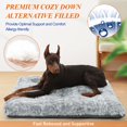 thumbnail image 3 of Cama para perros KISYYO Fijable Deluxe Acogedora para perros grandes de 90 x 60 x 8 cm, color gris, 3 of 6