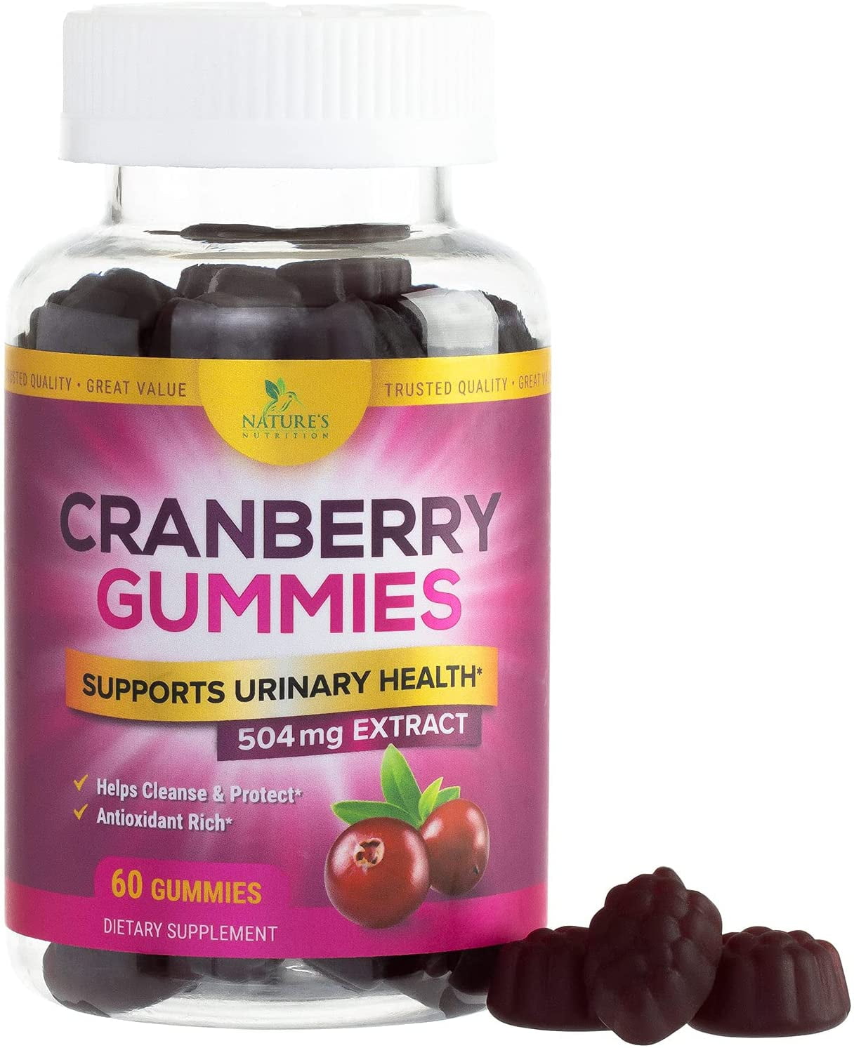 Cranberry Gummies Extra Strength 501 Whole Cranberry Extract Urinary