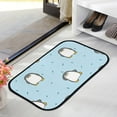thumbnail image 4 of GZHJMY Soft Bath Door Mat Rug Cute Cartoon Penguin Blue Non Slip Dootmat Entry Mats for Bathroom Living Room Front Door Carpet Runner, 4 of 7