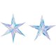 thumbnail image 3 of Nvzi piezas de adorno navideño de estrella de seis puntas, decoración navideña iridiscente para árboles de Navidad, decoraciones navideñas para fiestas de bodas, 15,7 pulgadas, 3 of 4