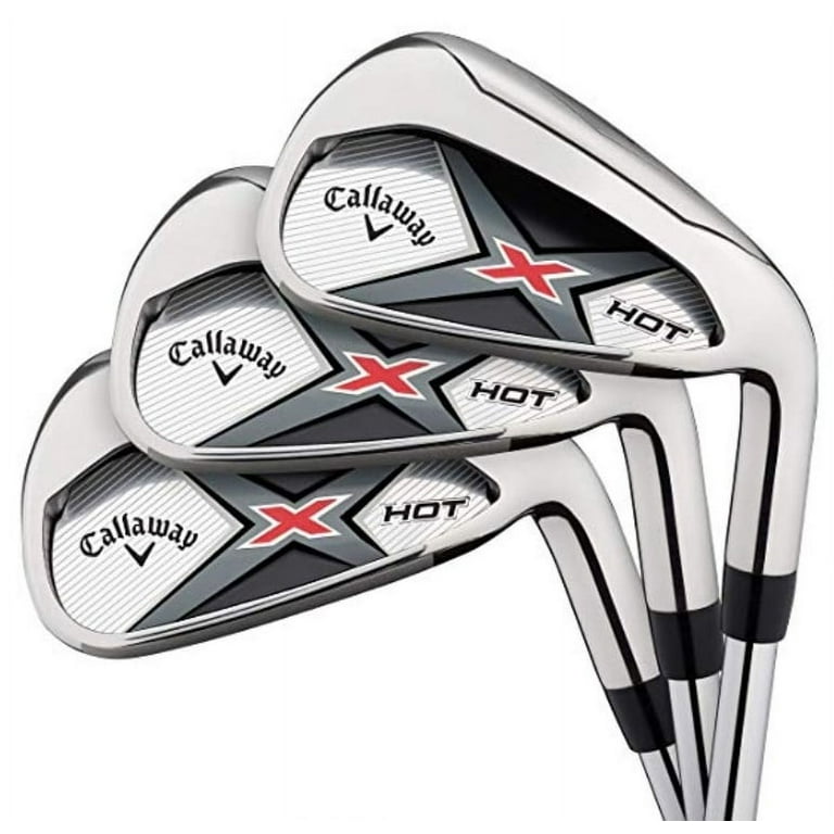 Callaway 2019 X Hot Golf Iron Set (4-PW, AW, Steel Shaft, Stiff