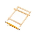 thumbnail image 2 of Forestwhale Weaving Loom Wooden Multi-Craft Weaving Loom Tapestry Loom Mini DIY Hand-Knitting Weaving Machine with Loom Stick Bar for Beginners Handcraft Loom, 2 of 6