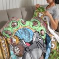 thumbnail image 3 of Funny cartoon anime My Neighbor Totoro soft printed plush throw blanket, comfortable home decoration for all seasons holiday gift 30" x 40", 3 of 8