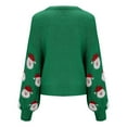 thumbnail image 7 of Jkety Girls Christmas Sweater Toddler Boys Long Sleeve Pullover Sweaters Kids Winter Knit Cotton Crewneck Sweatshirt Green,6-7 Years, 7 of 7