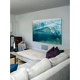 thumbnail image 3 of "White Splashing Surf" Painting Print on Wrapped Canvas, 3 of 7