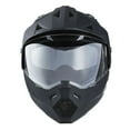 thumbnail image 6 of 1Storm Adult Motorcycle Motocross Dual Sport Off Road Full Face Dual Visor Helmet F802CLS Matt Black, 6 of 7
