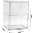 thumbnail image 3 of 3X-Large 4 Tiers 17.7"X13"X13" Acrylic Display Case with 3 Division Boards, Clear Organizer Box Plastic Holder with Magnetic Door for Handbags, Purses, Boots, Figures, Book, 3 of 7