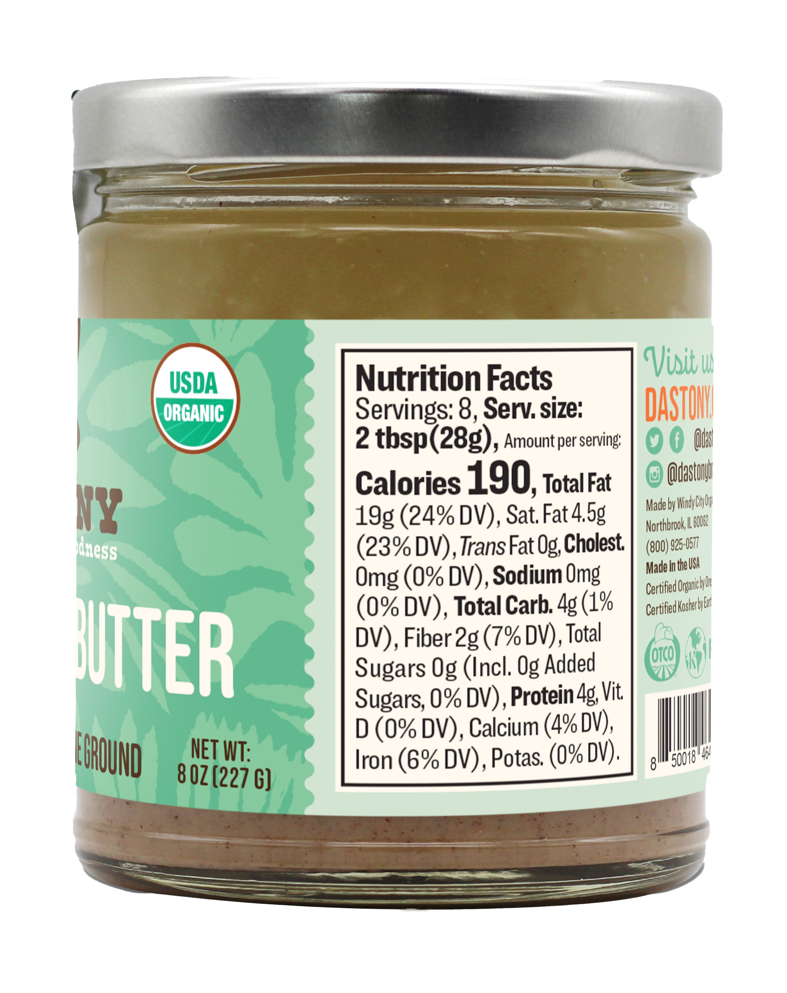 Dastony Organic Raw Brazil Nut Butter