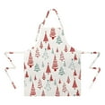 thumbnail image 2 of Multicolor Christmas Tree Apron-Garden Aprons for Women with Pockets-Cotton Linen Waterproof Kitchen Cooking Gardening Aprons Adjustable for Kitchen,Cooking,BBQ and Salon 32"x27", 2 of 7