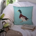 thumbnail image 3 of Carolines Treasures BB8030PW1414 Rouen Duck Blue Check Fabric Decorative Pillow, 14 x 14 in., 3 of 4