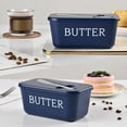 thumbnail image 6 of Uuiauoio Butter Dish with Lid and Knife - Countertop & Fridge Butter Keeper, Container & Holder, Storage Box，Sealed Storage Box Cheese Dishs with Lid, 6 of 6