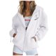 thumbnail image 1 of ICHUANYI Liquidación Moda Mujer Cremallera V-Cuello Jersey Tops Manga Larga Estampado Con Capucha Blusa Sudadera ICHUANYI WER202308230779, 1 of 3