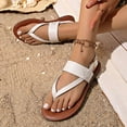 thumbnail image 5 of ShiShine Flats Flip Flops Sandals For Women Comfortable Strappy Wide Width Ankle Strap Summer Casual Dressy Walking Shoes, 5 of 9
