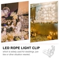 thumbnail image 3 of 100 Pieces LED Rope Light Mounting Clips for Easy Installation Outdoor and Indoor LED Strip Light Buckles, 3 of 6