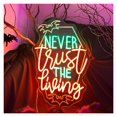 thumbnail image 2 of Letrero De Neón Never Trust The Living, Ideal Para Decoración De Pared Personalizada, Regulable, 33cmx51cm, 2 of 5