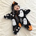 thumbnail image 2 of YunPes Starfish Baby Onesie Spooky Season Funny Graphic Jumpsuit Soft Plush Fall Winter Cozy Outfits Infant Newborn Halloween Party Dress-Up Wear, 2 of 5