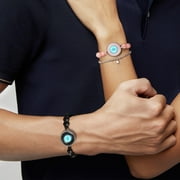 TOTWOO Long Distance Bracelets for Couples, Vibration & Light Up Bracelet, Montain & Sea Long Distance Relationship Gifts for Girlfriend Boyfriend