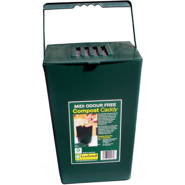 2.4-Gallon Kitchen Compost Bin with Free Carbon Filter to ...