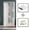 Light Grey, variant on Summer Mosquito and Fly proof Door Curtain Magnetic Mesh Mesh Mesh Door Curtain Kitchen, Living Room, Bedroom Magnetic Sex gauze