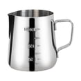 thumbnail image 3 of Jarra para espumar leche, vaso espumador leche, accesorios para máquina espresso, jarra para cafetería, latte, hogar, café. 250 ml, 3 of 8
