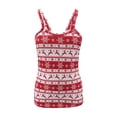 thumbnail image 4 of DYMADE Women's Funny Christmas Snowflake Elk Printed Basic Sleeveless Tank Top, 4 of 5