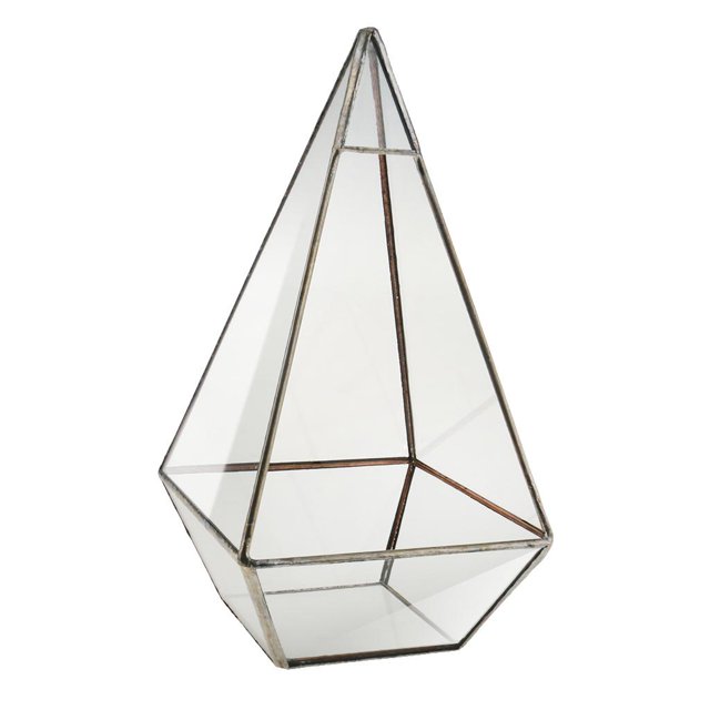 De Geométrico Terrario Suculentas De Cobre - Cobre, 12*12 x 24cm Macarena Terrario geométrico
