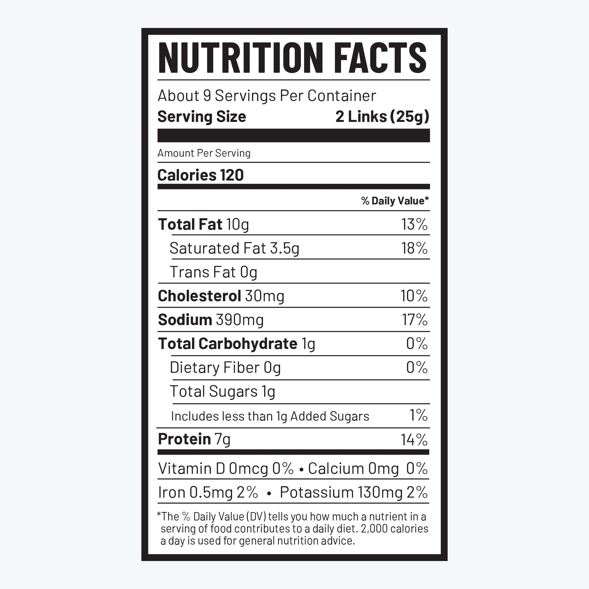 Duke's Pork Hot and Spicy Smoked Shorty Sausages, 7g Protein Per Serving, 7.5 oz.