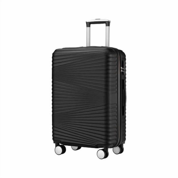 20 Inch Hardside Expandable Luggage Lightweight Spinner Wheels Carry On Suitcase, Black